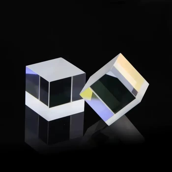 Diviseur de Faisceau Optique 20 * 20 * 20 mm Prisme de Division en Verre K9 Rapport Spectral 50%:50% avec Revêtement Anti-Reflet