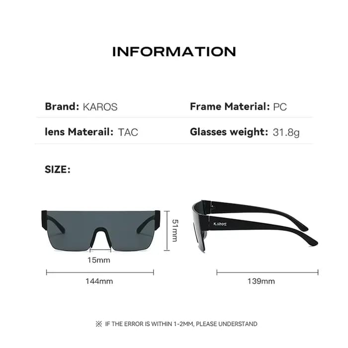 Lunettes de soleil vintage à grand cadre plat pour homme et femme