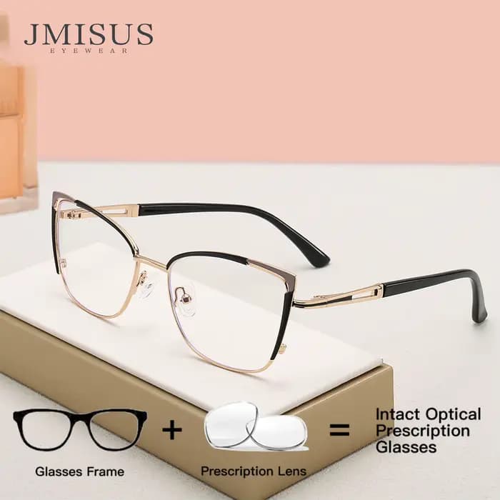 JMISUS mode papillon lunettes de Prescription Anti lumière bleue