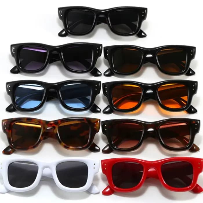 Nouvelle mode décontracté Orange carré lunettes de soleil pour femmes hommes Vintage haute qualité