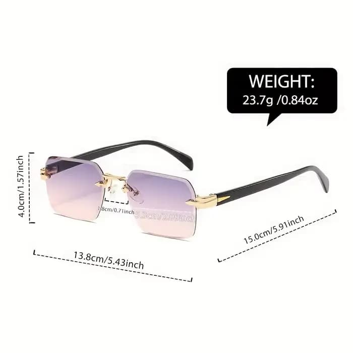Lunettes carrées à la mode pour hommes