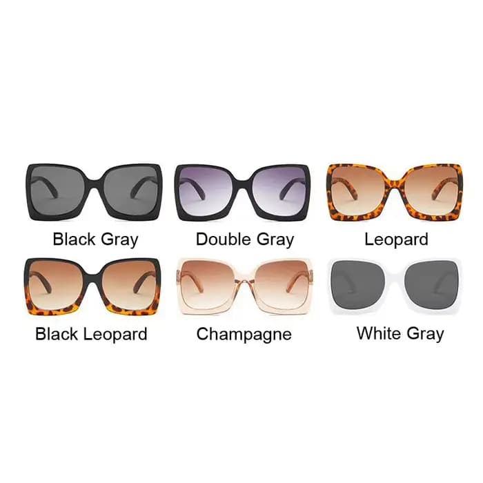 Lunettes De soleil carrées surdimensionnées pour femmes
