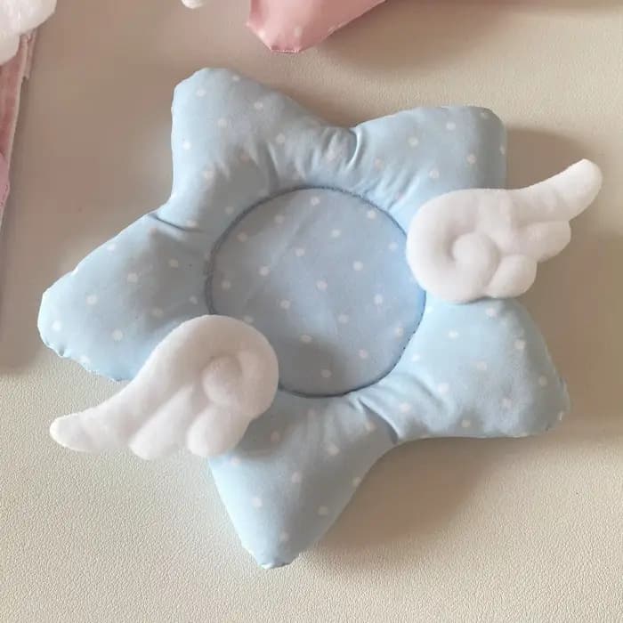 Sous-verre créatif pour bureau, motif Wishcore à pois et ailes d'étoile, sous-verre isolant épaissi en coton, accessoire photo