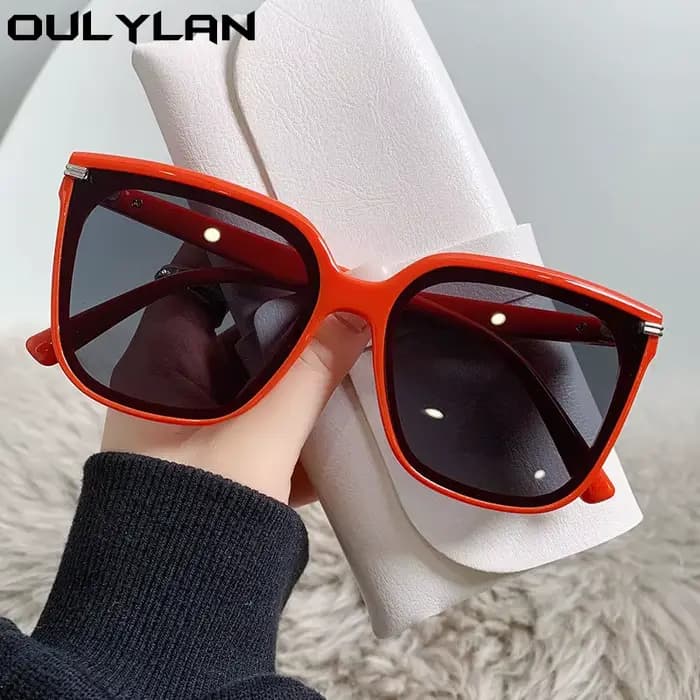 Oulylan Classis Vintage carré lunettes de soleil femmes surdimensionné