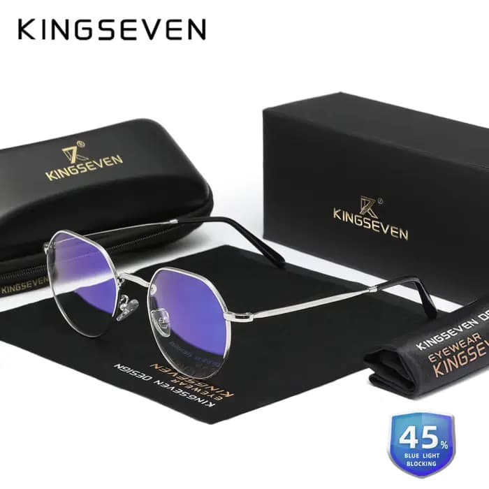 Lunettes Rondes Anti-Lumière Bleue pour Homme et Femme