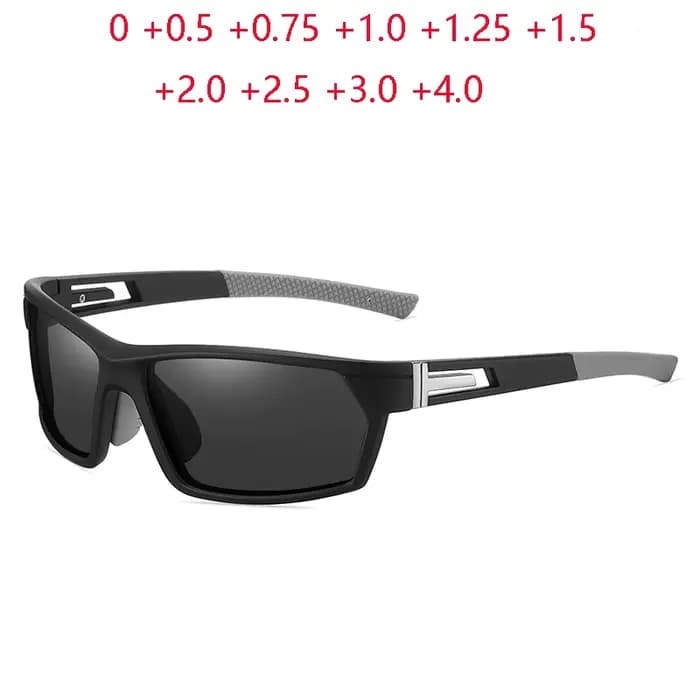 0 + 0.5 + 0.75 à + 4.0 Sport de plein air conduite presbyte lunettes de soleil hommes polarisés lentille colorée