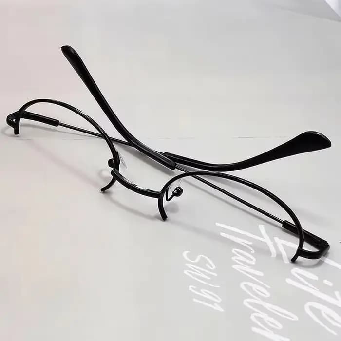 Lunettes de Cosplay bidimensionnelles à demi-monture inférieure