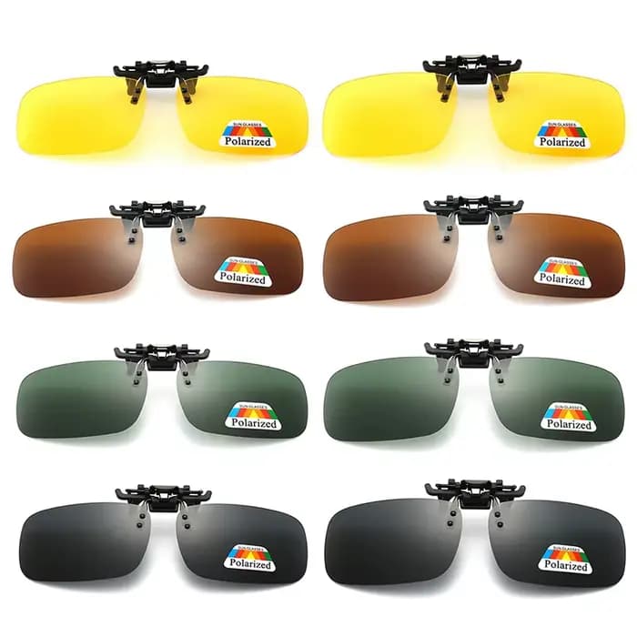 Lunettes de soleil polarisées à clipser universelles pour hommes et femmes