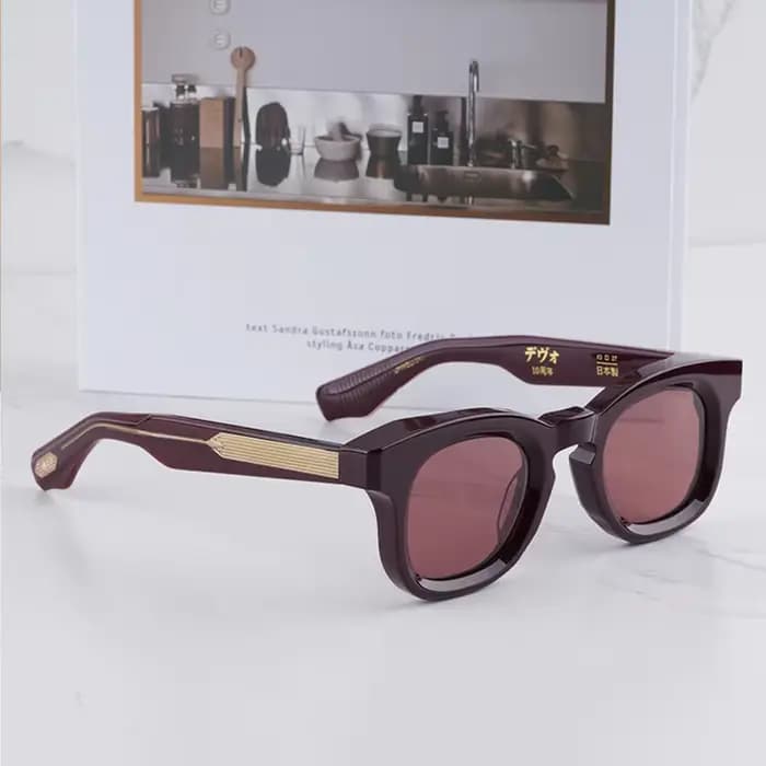 Lunettes de soleil ovales Devaux de la collection Classique Décade pour hommes