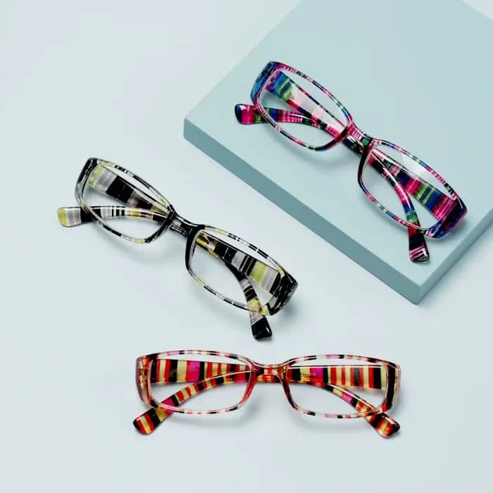 Lunettes à monture imprimée rétro pour femmes et hommes