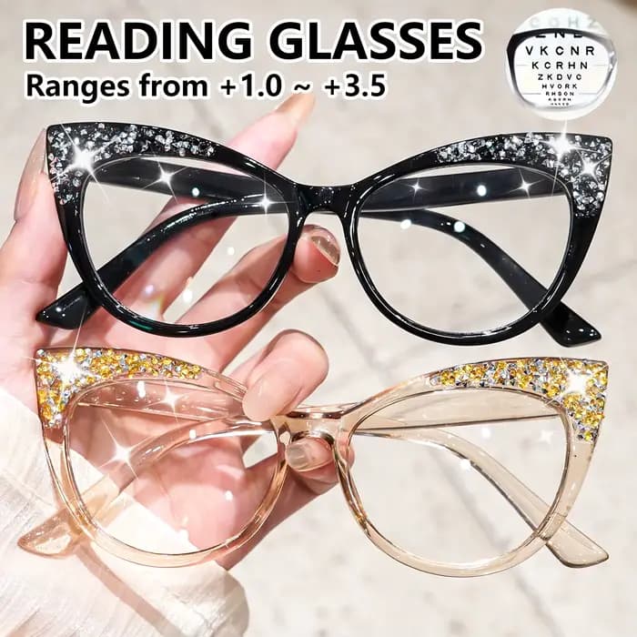 Lunettes de lecture œil de chat rétro chics pour femmes et hommes