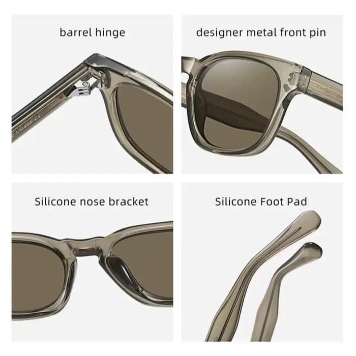DDDLONG rétro mode carré lunettes de soleil femmes hommes