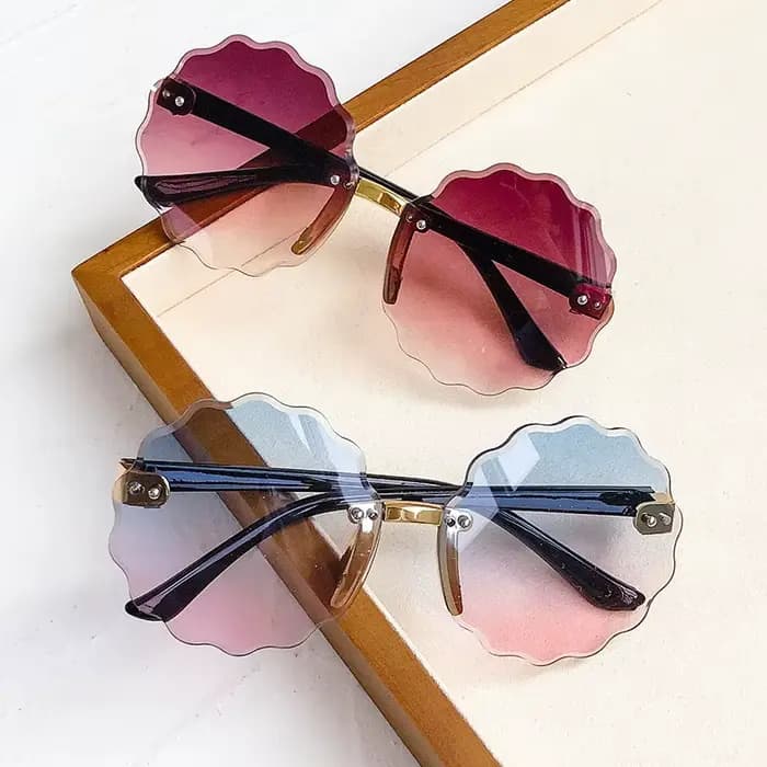 Lunettes de soleil rondes rétro pour enfants