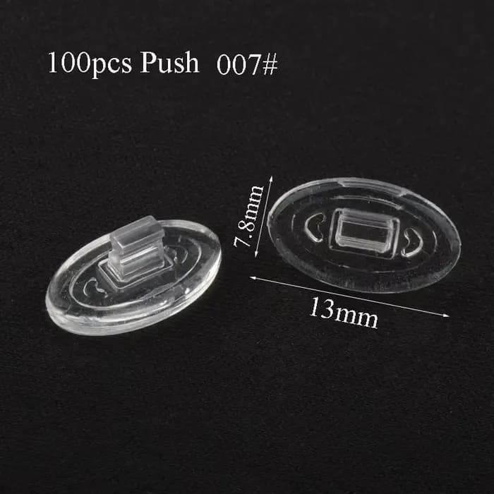 20 pièces/100 pièces Silicone Lunettes Antarcpromp ket Anti-ald Doux Confortable Ovale AntarcPads Verre Support