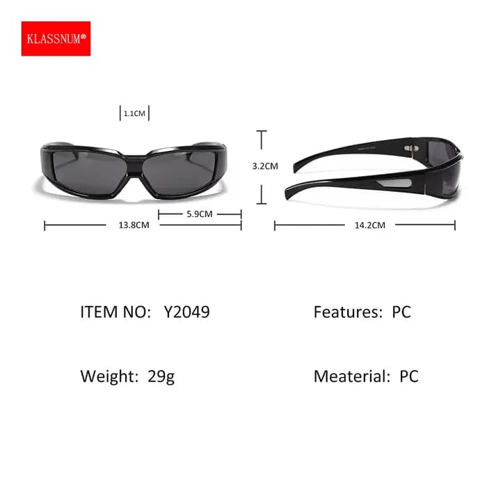 KLASSNUM Lunettes Y2K Femme Homme 2026 – Nouvelles