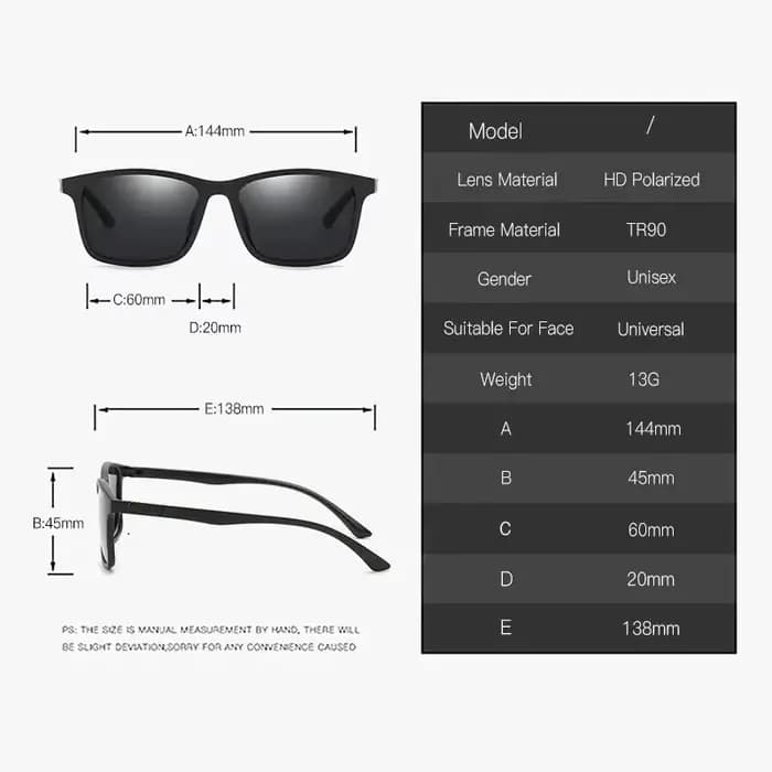Lunettes de soleil polarisées de luxe pour hommes