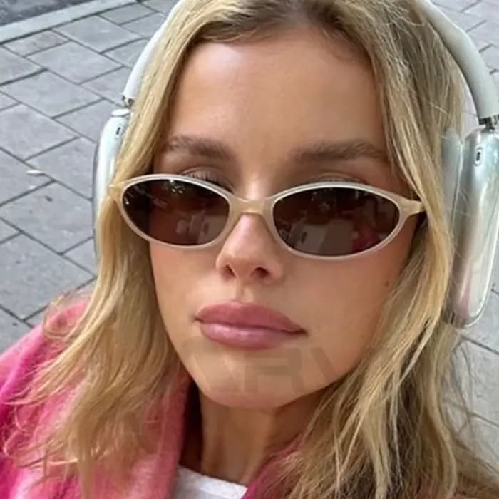 Lunettes de soleil marron léopard pour femmes