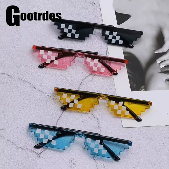 ThDPLife-Lunettes de Soleil Mosaïque Amusantes