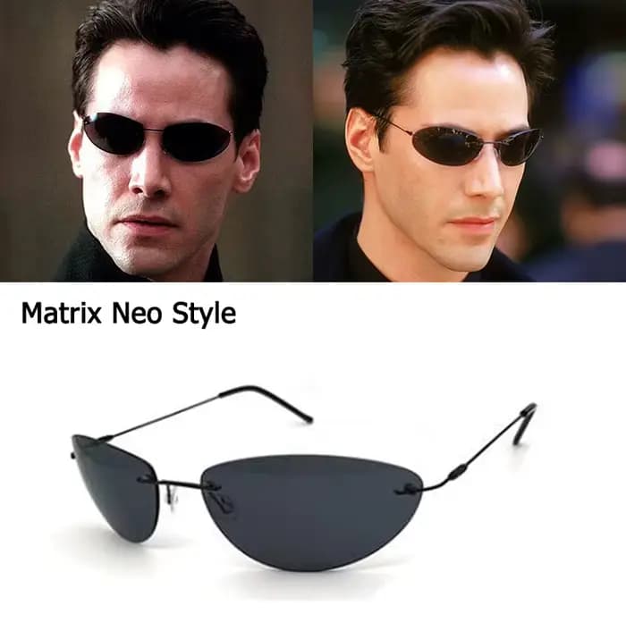 Mise à niveau Cool Matrix Smith Style lunettes De soleil polarisées ultralégères sans monture hommes conception De