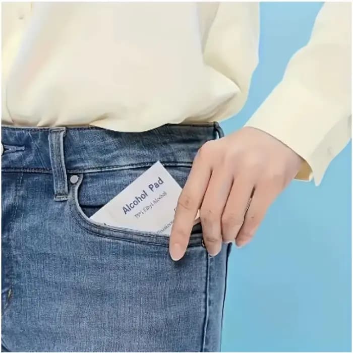 Lingettes désinfectantes en coton à 75 % d'alcool, jetables, pour le nettoyage des écrans de téléphone portable, des lunettes et des trous d'écouteurs