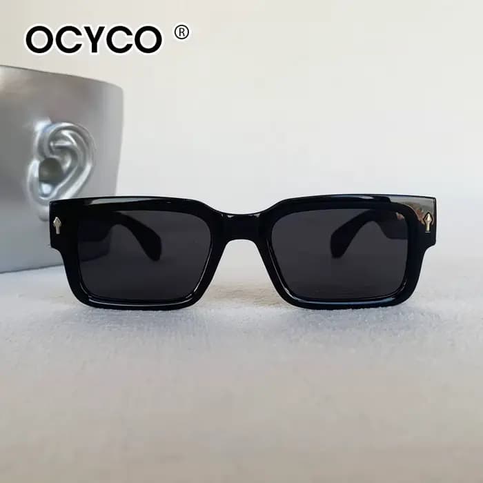 OCYCO 2026 Lunettes de soleil carrées rétro pour hommes et femmes