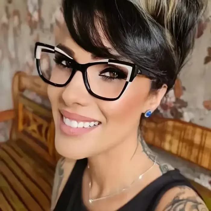 Luxueux lunettes yeux de chat femmes hommes