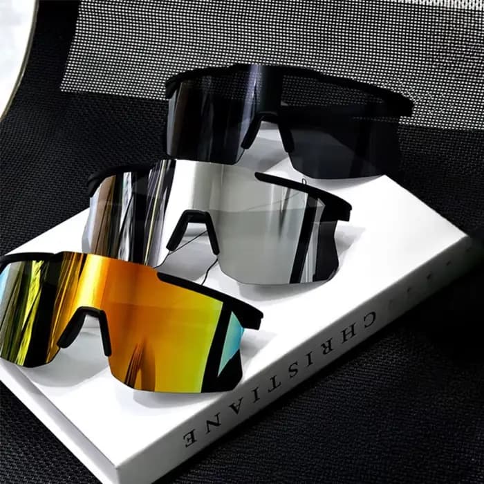 1/3/5pcs Lunettes de soleil sportives futuristes
