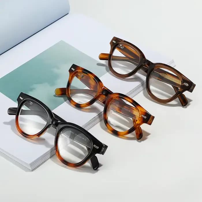 Lunettes optiques de protection à texture en bois pour femmes et hommes