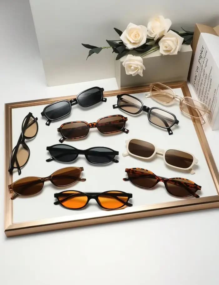 Lunettes à monture géométrique