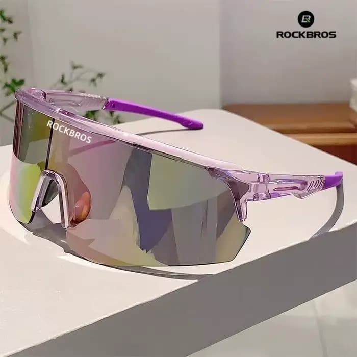 Lunettes de sport colorées et résistantes au vent ROCKBROS tout-en-un, lunettes de soleil anti-éblouissement pour sports de plein air, alpinisme et randonnée
