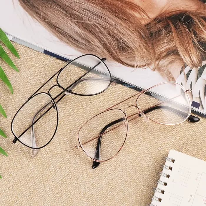 Lunettes de myopie vintage en métal pour femmes et hommes