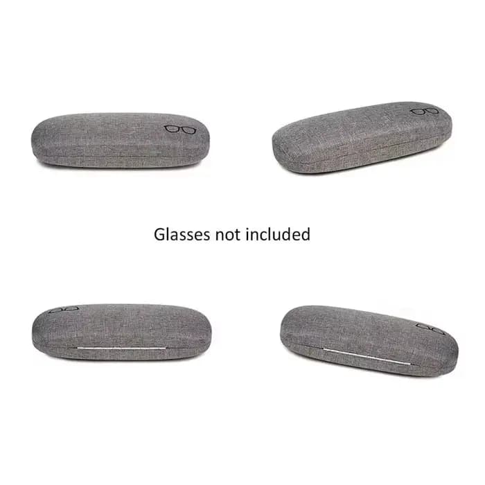 Étui à lunettes de mode coque rigide tissus de lin étuis