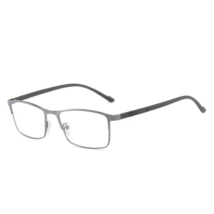 Lunettes optiques carrées à monture complète en métal