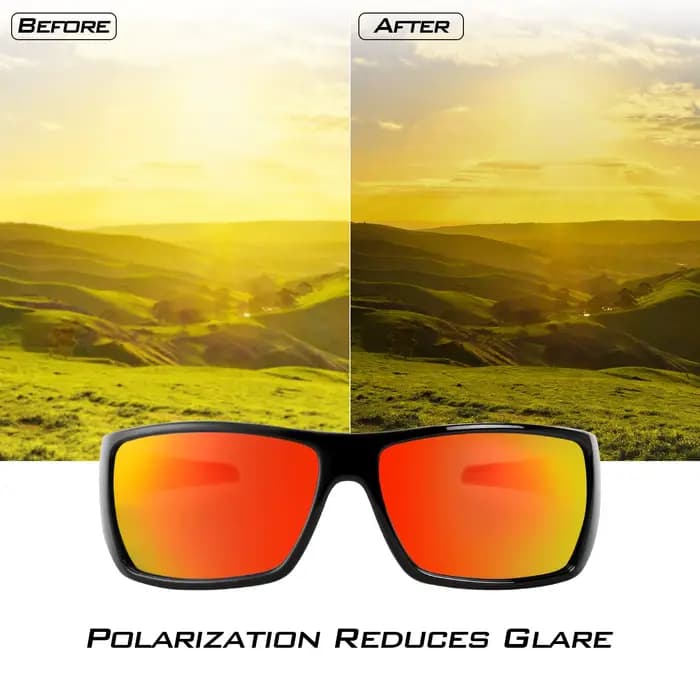 Iditarod Lunettes de soleil de sport polarisées pour hommes et femmes idéales pour la conduite