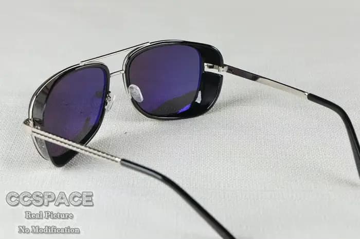 Lunettes de soleil rétro lentilles rouges pour hommes Steam punk femmes Vintage