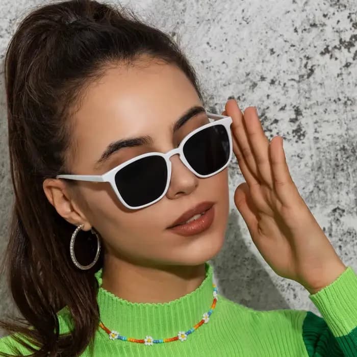 Lunettes de soleil carrées vintage tendance pour femmes