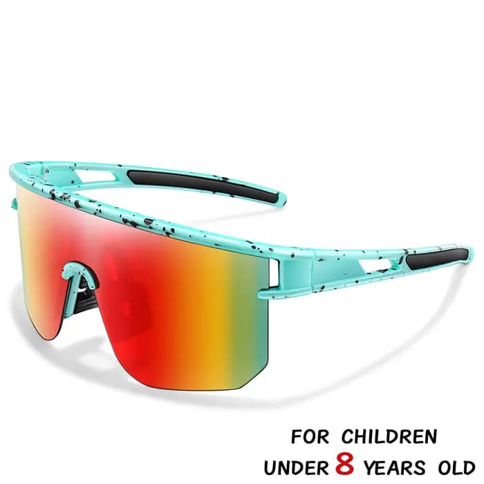 Lunettes de soleil de cyclisme pour enfants de 3 à 8 ans