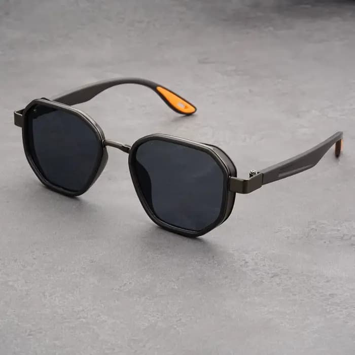 Designer Vintage lunettes de soleil en plein air hommes rond mode plastique titane haute qualité