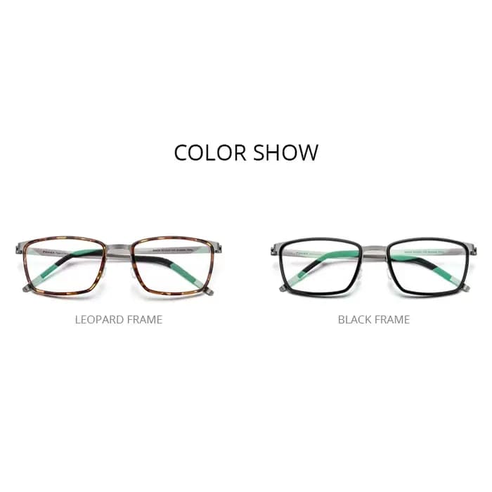 FONEX-Montures de lunettes carrées en alliage d'acétate pour hommes, lunettes ultralégères, sans vis, lunettes japonaises Morten, design de marque, Bad, 98629