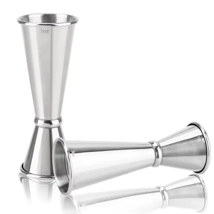 Jigger pour Bar à Cocktail, 1oz/2oz, en acier inoxydable, Design japonais, tasse à mesurer pour Mojito, outils de Bar, tasse à mesurer Double face
