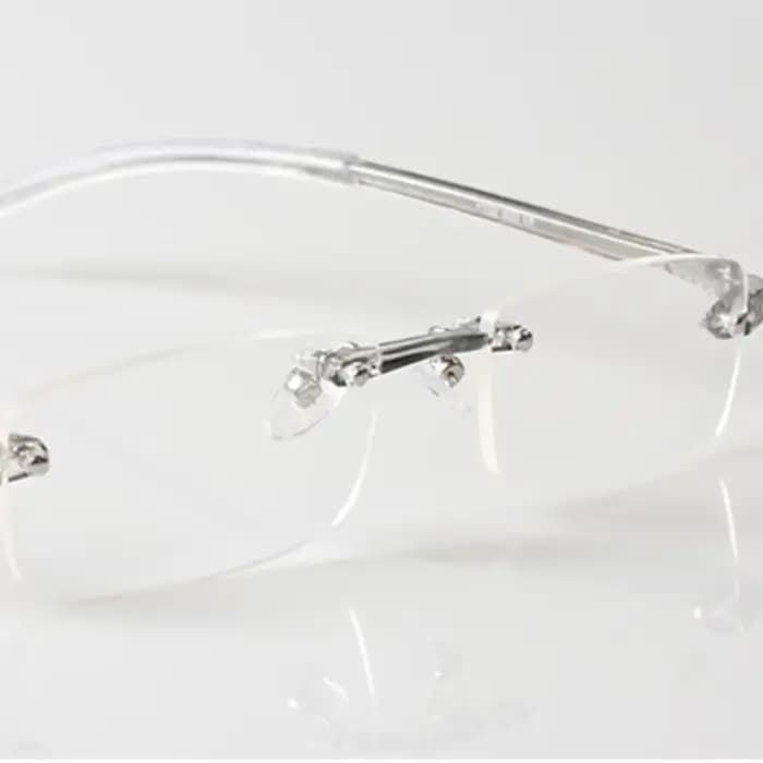 Lunettes de myopie sans monture vintage pour hommes et femmes