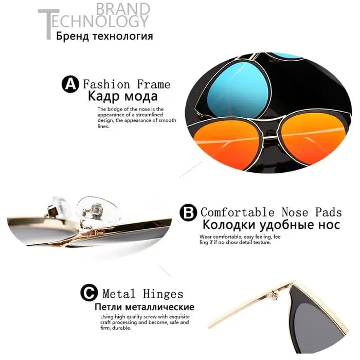 Lunettes de soleil vintage pour hommes et femmes