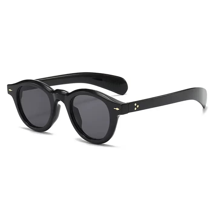 Lunettes de soleil ovales imprimées léopard