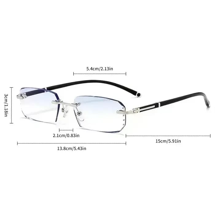 Lunettes de myopie photochromiques d'affaires pour hommes