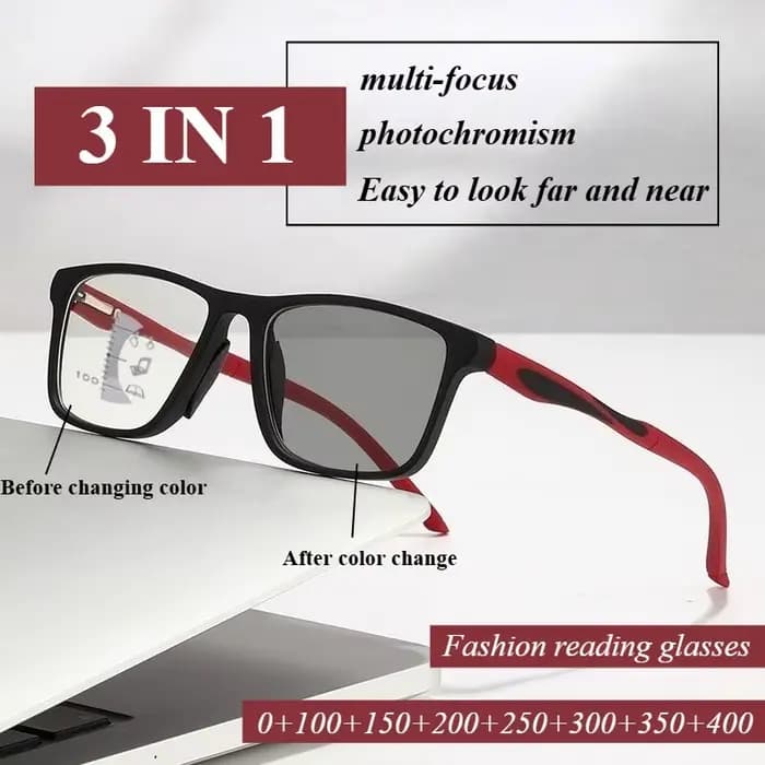 Lunettes de lecture multifocales à la mode