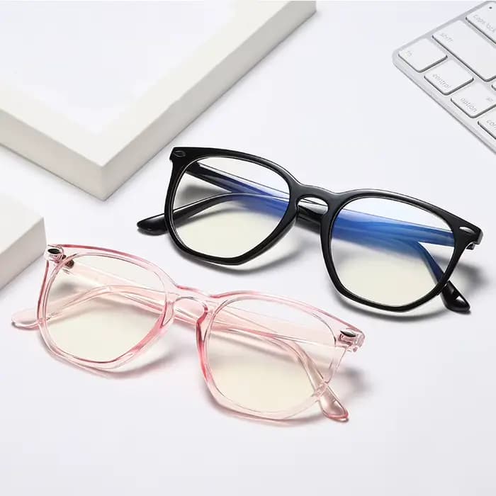 Monture de lunettes d'ordinateur transparente tendance pour femmes et hommes