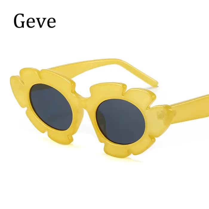 Lunettes de soleil à fleurs uniques pour femmes