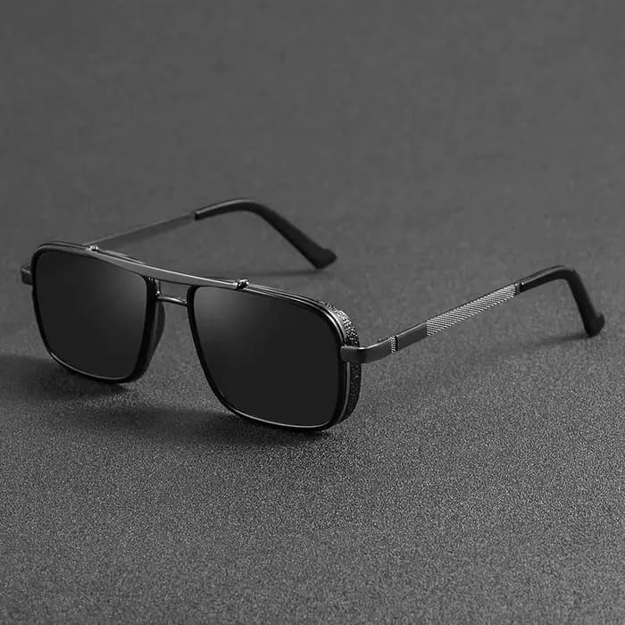 CRIXALIS métal Steampunk lunettes de soleil pour hommes mode Rock Hip Hop