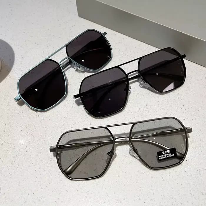 Lunettes polarisées carrées photochromiques pour hommes et femmes