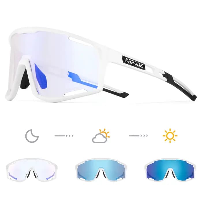 KAPVOE lunettes de cyclisme à couleur changeante pour hommes et femmes